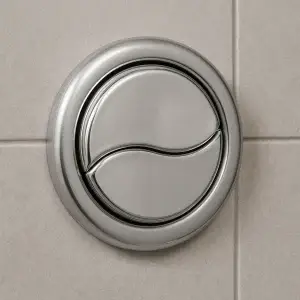 Tasto wc metallico